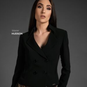Црно дворедно сако Хадсон